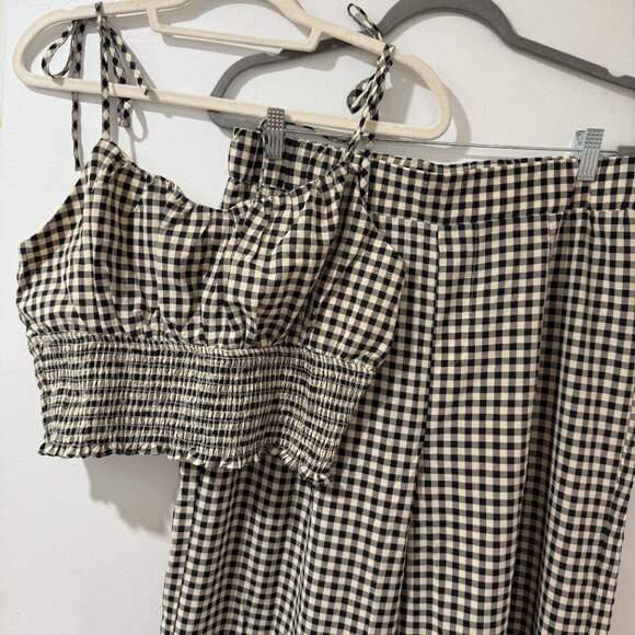🖤 VICI Salanah Wide-Leg Gingham Pants - Size XL (fits like L) 🖤 - Picture 4 of 13